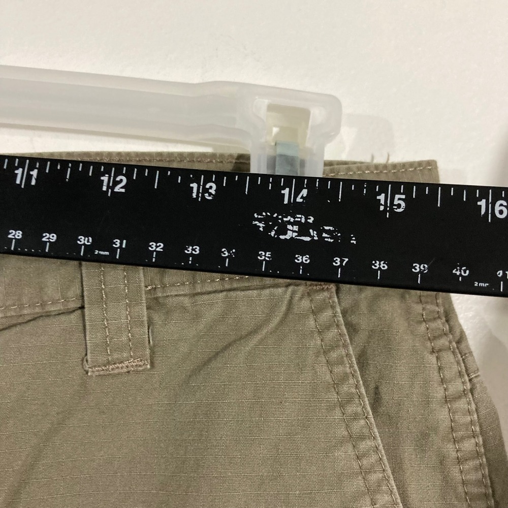 Wrangler Cargo Shorts Mens 30 Brown Ripstop Authentic Issue‎ Utility - Picture 8 of 10